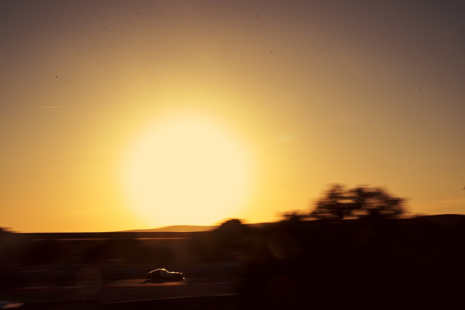 Sunset over the circuit