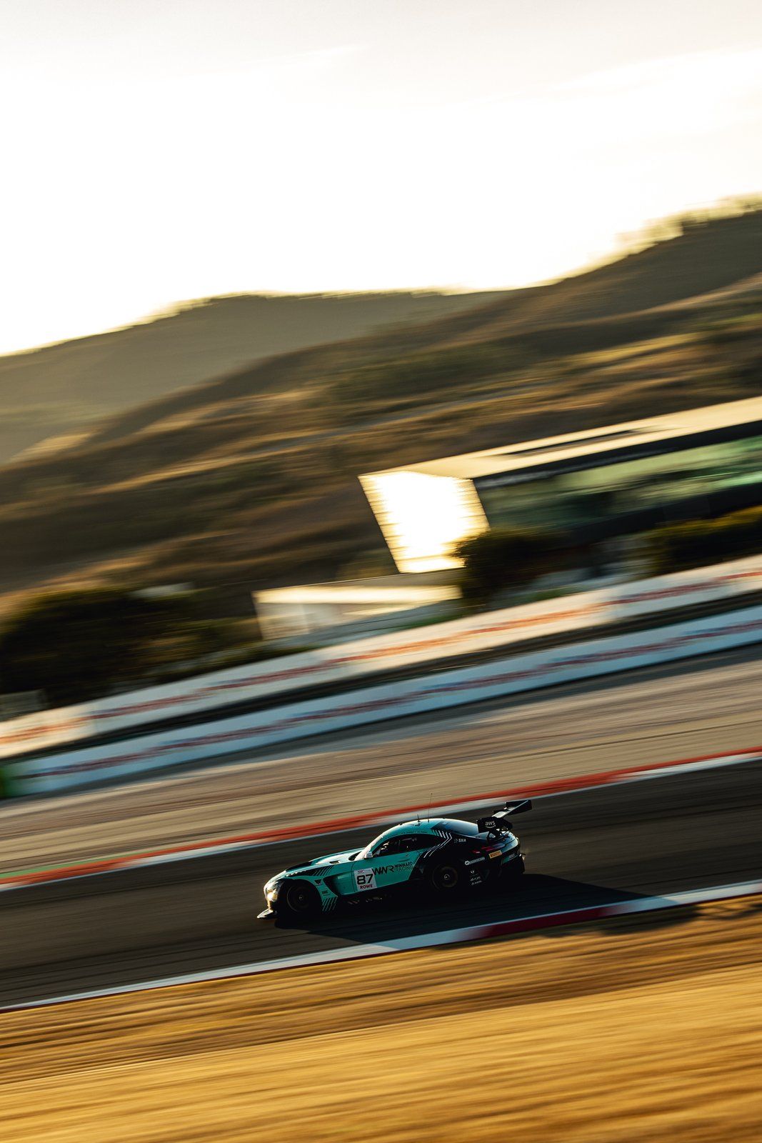 GT3 car on the hill